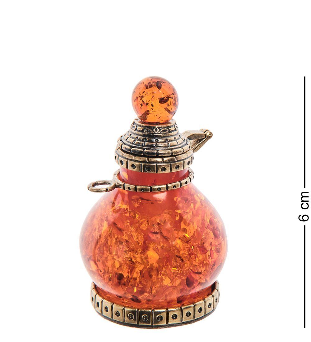 AM- 623 Фигурка «Чернильница» (латунь, янтарь)