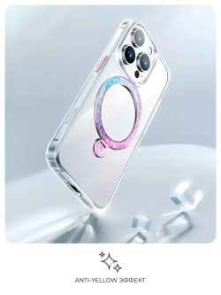 Чехол PYNANA для iPhone 16 Pro Max хрусталь Magsafe