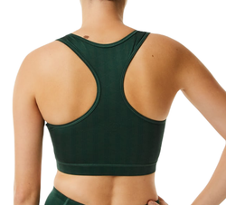 Теннисный бюстгальтер Lacoste SPORT Printed Sports Bra - Green