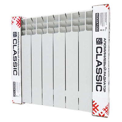 Алюминиевый радиатор STI Classic 500/100 (S500A2) 6 сек.