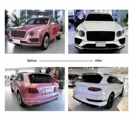 Комплект переделки в стиле V8 для Bentley Bentayga PL71 2015-2020 в PL71 Рестайлинг 2021+ Бентли Бентайга