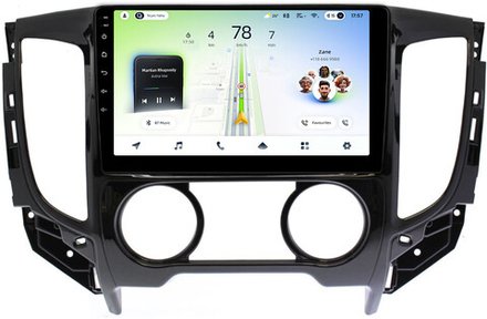 Магнитола для Mitsubishi L200 5 2015-2024 (кондиционер), FIAT Fullback - Teyes CC4L монитор 9" IPS на Android 14, Snapdragon 662, CarPlay, 4G SIM-слот