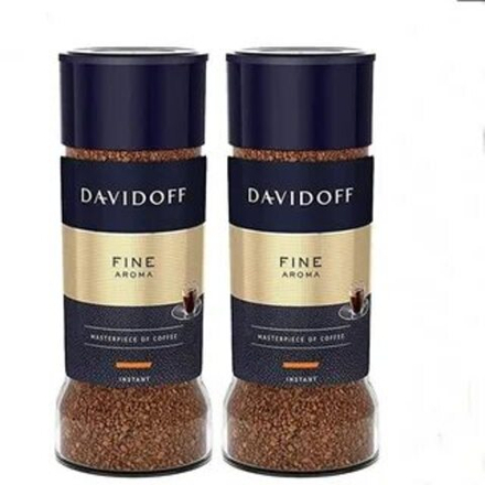 Кофе растворимый Davidoff Fine Aroma, 100 г стеклянная банка (Давидоф) х 2 шт