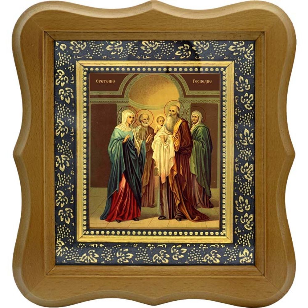 Сретение Господне. Икона на холсте.