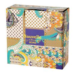 Подсвечник-шкатулка декоративная "Saphir"12*4см (фарфор,воск) (подарочная упаковка)