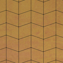Тротуарная плитка РОМБ - Листопад гладкий Сахара