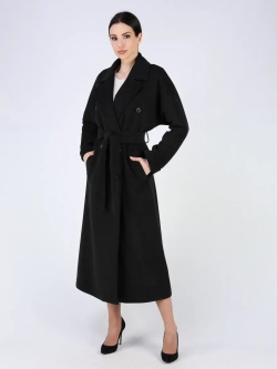 Пальто демисезонное длинное с поясом