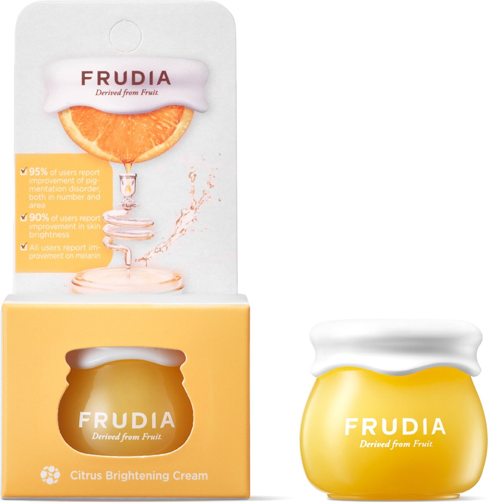 Frudia Citrus Brightening Cream Осветляющий крем для лица с экстрактом цедры мандарина, 10 мл