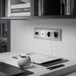 Рамка на 4 поста Metallic (глянцевый никель) W0041602