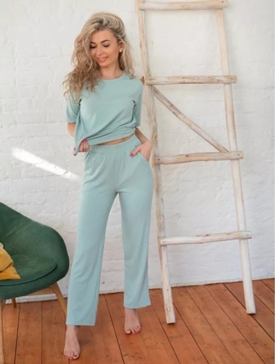 Пижама женская "Монако В.З" брюки (99) ментол