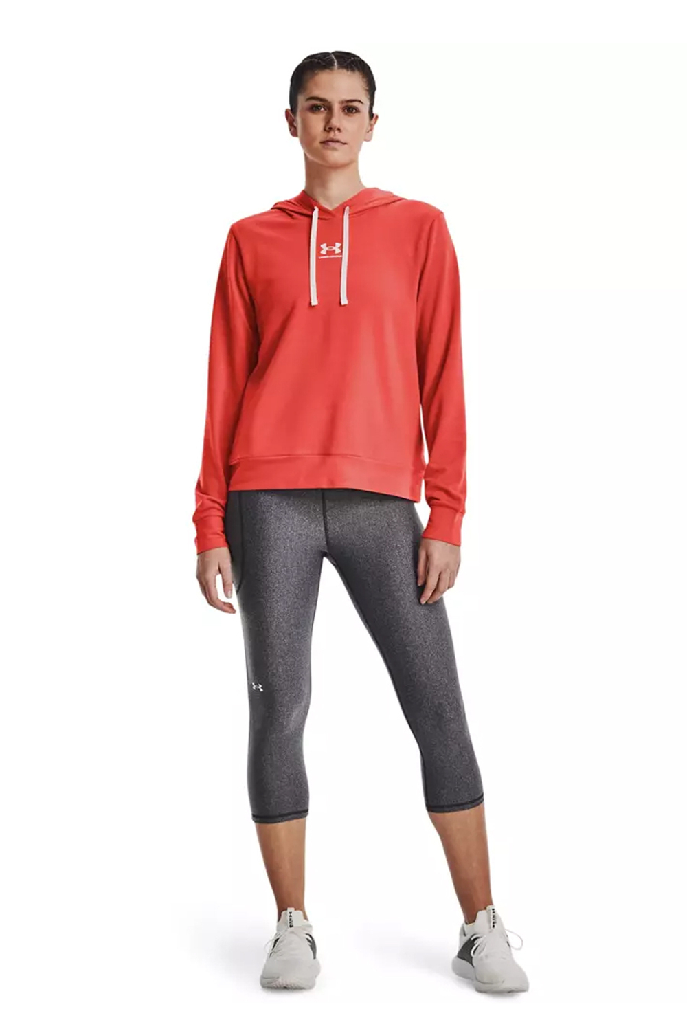 Худи женское Under Armour UA Rival Terry Hoodie-Red