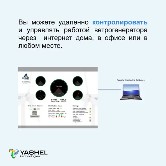 Ветрогенератор 100 кВт YASHEL LT100KW