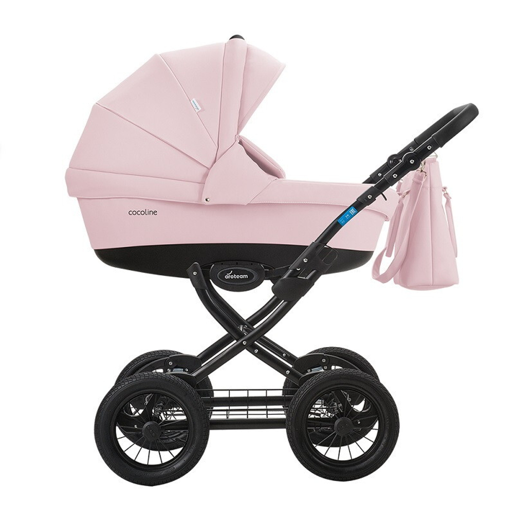 Детская коляска AroTeam Cocoline Prima 2 в 1 01 св.розовая кожа