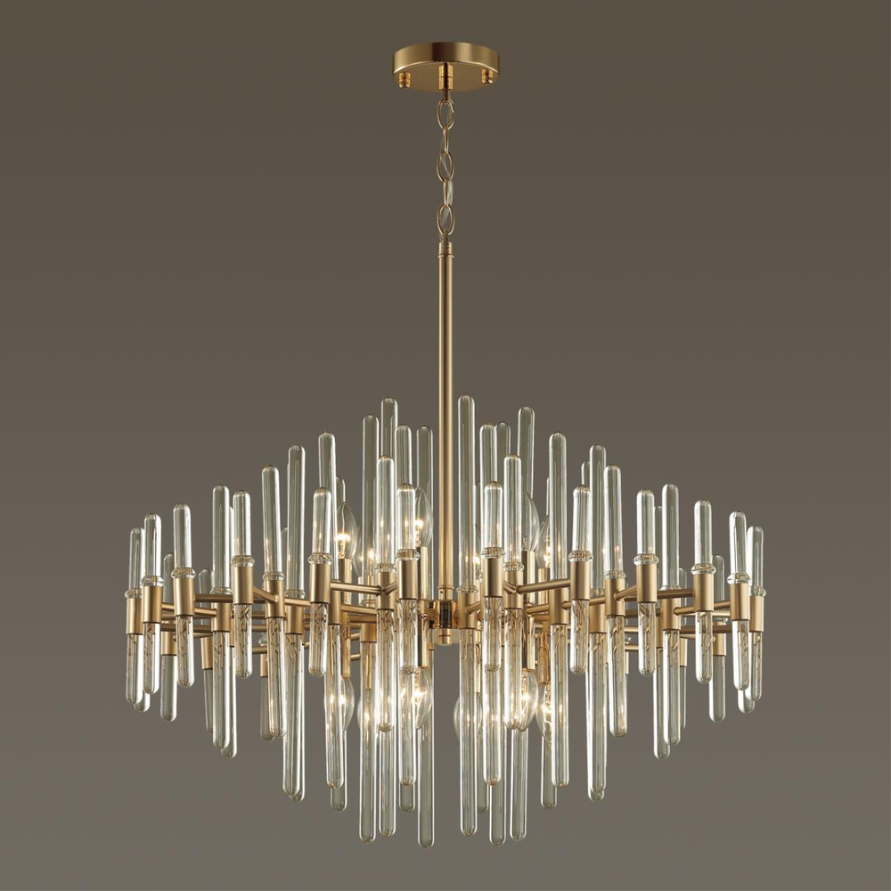 4988/12 HALL ODL22 661 золотой/стекло Люстра E14 12*40W STIKA