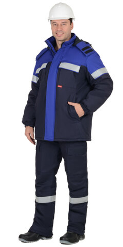 Костюм "Сургут" куртка, п/к, т .син. с вас. и СОП 50мм. тк. антистат 250 - ПОД ЗАКАЗ