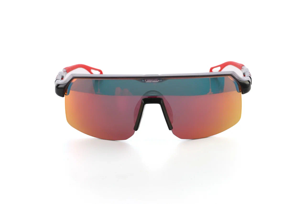 Спортивные очки HILX Inferno Shiny Crystal Dark Grey / Red Lens