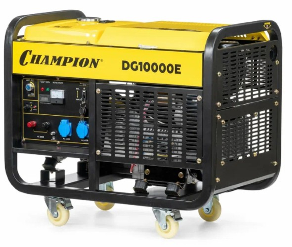 Электростанция дизельная с воздушным охлаждением CHAMPION DG10000E