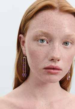 STRADIVARIUS Серьги-подвески, сиреневый