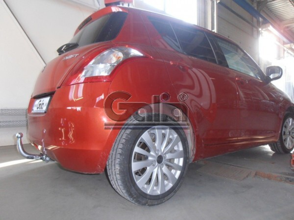 Фаркоп оцинкованный Galia S101A для Suzuki Swift хетчбек 3/5 дверей 2010-(паспорт и сертификат в комплекте)(без электрики)