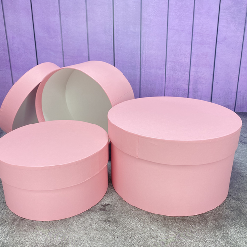 Набор коробок  из 3шт Розовый