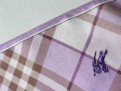 Платок сиреневый в клетку Burberry