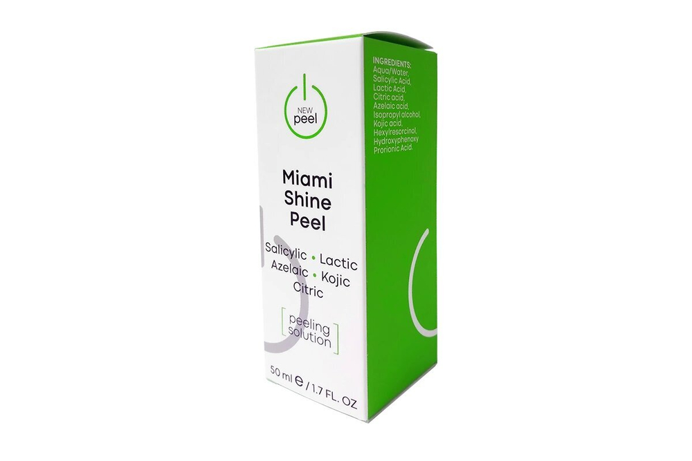 NEW PEEL MIAMI SHINE PEEL (ОМОЛАЖИВАЮЩЕ-ОТБЕЛИВАЮЩИЙ ПИЛИНГ) 50 мл