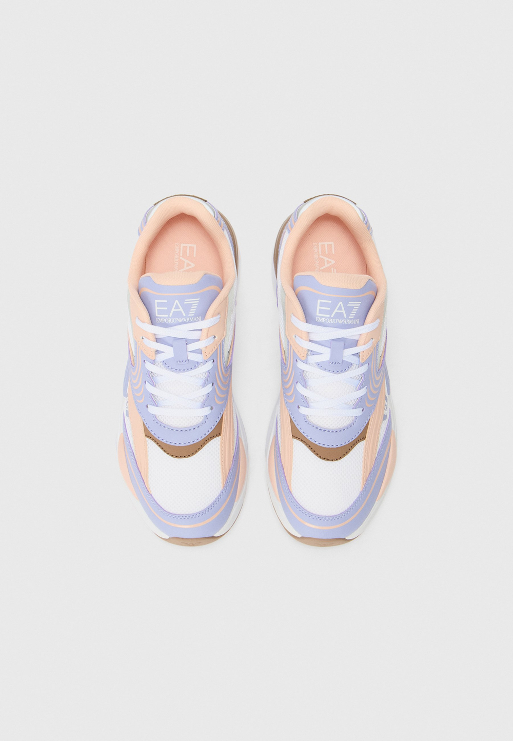EA7 Emporio Armani ACE RUNNER 2 UNISEX - кроссовки на шнуровке - Розовый