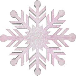 Снежинка из пенофлекса Резная 400 мм., белый, ПромЕлка (CP-400White)