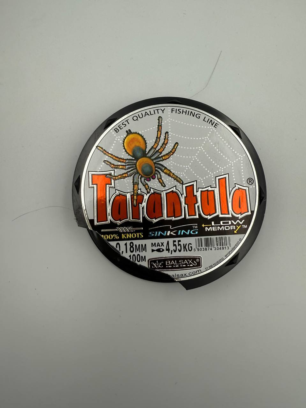 Монофильная леска Balsax Tarantula 100м 0,35мм 14,4кг серая (1 штука). Товар уцененный