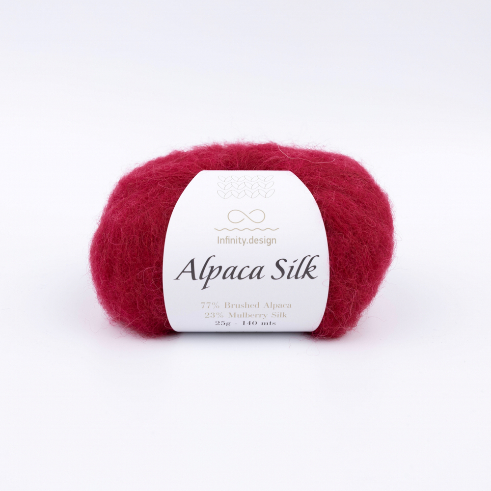 Infinity Design Alpaca Silk  (4554/Винный красный)