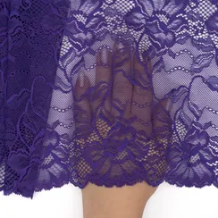 Кружево эластичное синий электрик 19 см, Китай