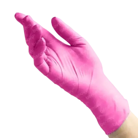 M2106K2 Перчатки BENOVY медицинские диагностические (смотровые) одноразовые нестерильные нитриловые, фуксия, S, 50 пар/уп