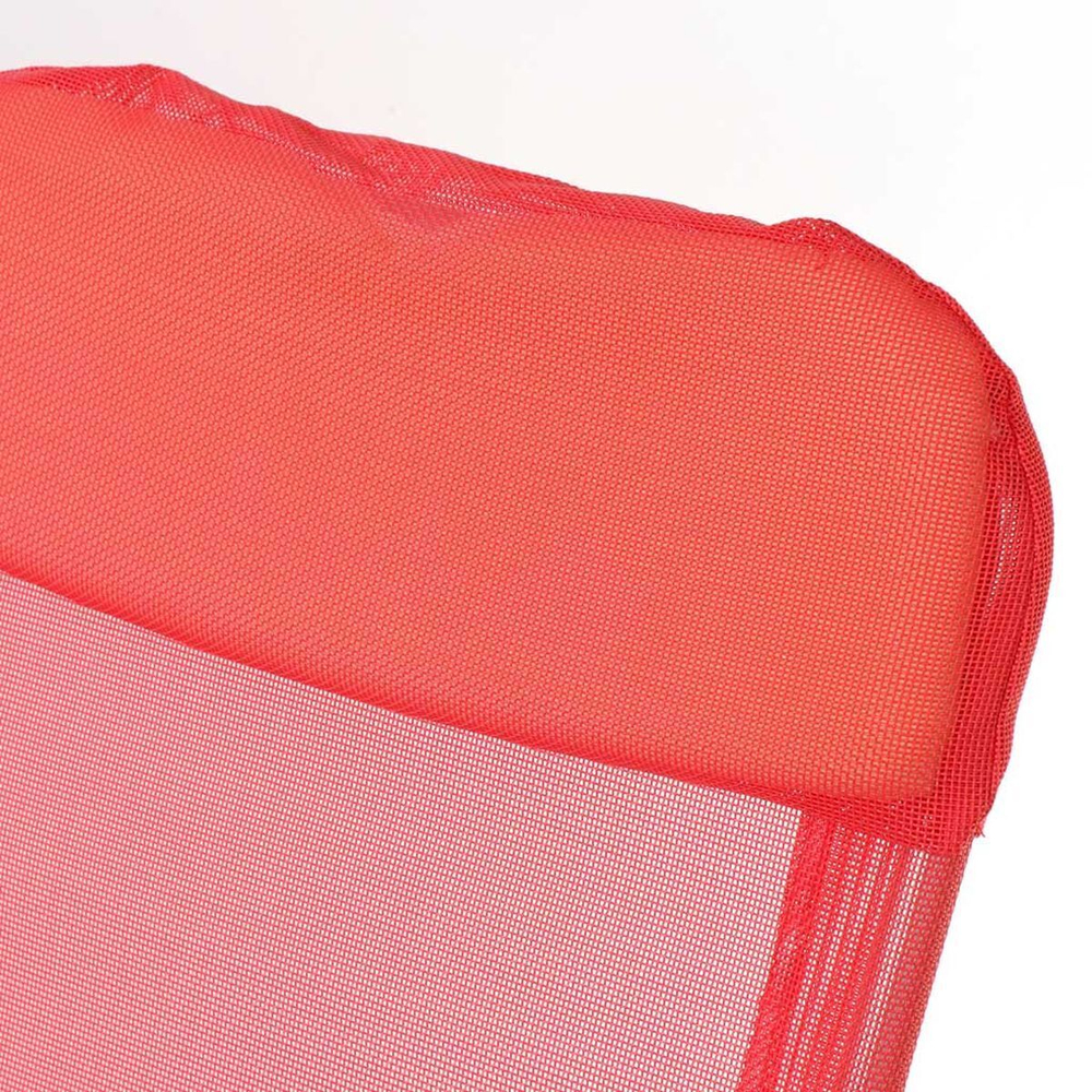 Кресло складное пляжное 60х60х112 см, красное, 100 кг, Green Days, YTBC048-3