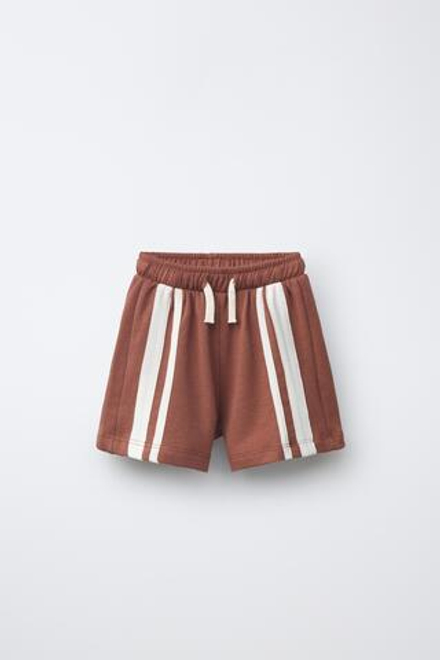ZARA ШОРТЫ С ЛАМПАСАМИ, ЧЕРЕПИЧНЫЙ