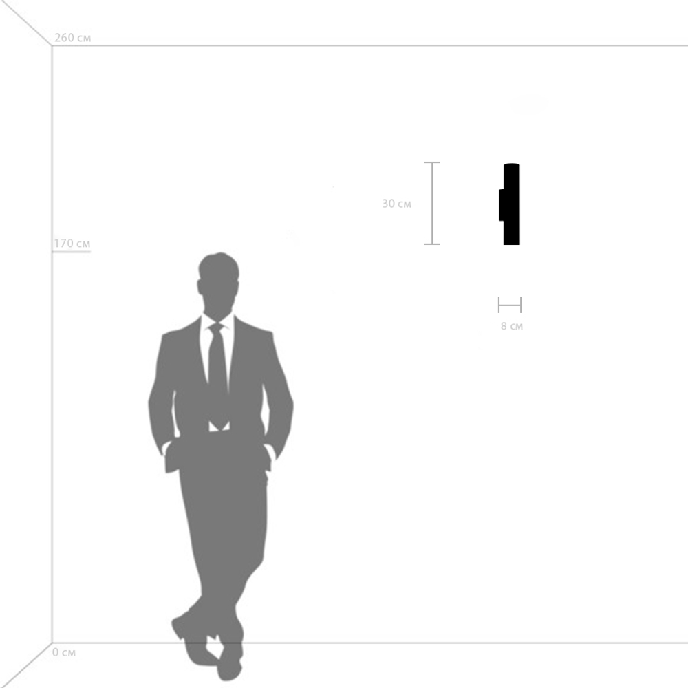 718627 Бра ROMA 2х28W GU10 (led) ЧЕРНЫЙ