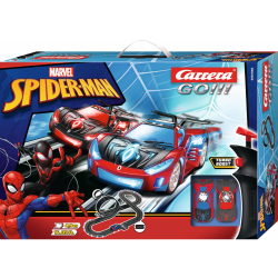 OUTLET Carrera GO!!! - Гоночная трасса 4,9 м Spider Man Racing + 2 машины 62580