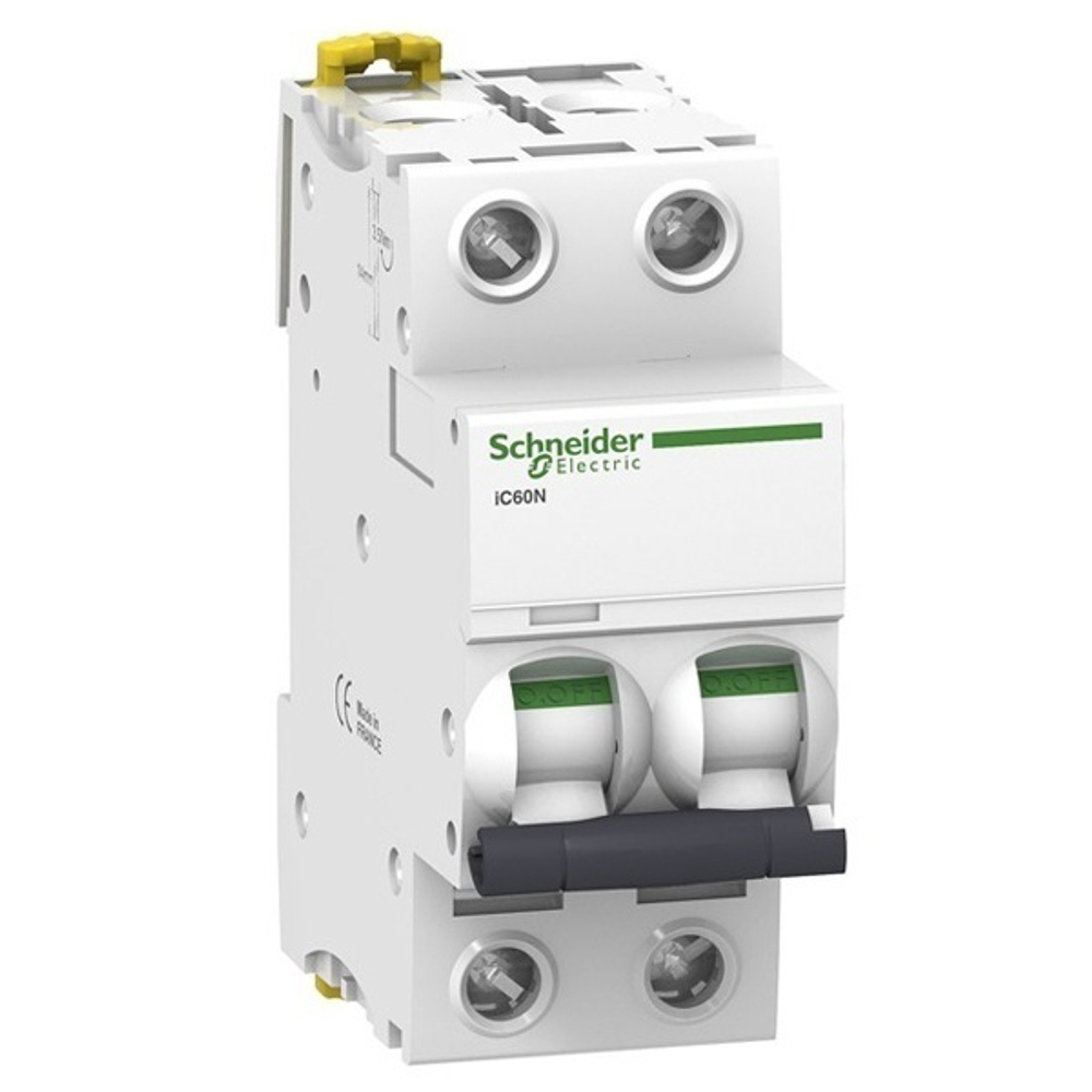 Автоматический выключатель Schneider Electric Acti 9 iC60N 2П 6A 6кА C (автомат электрический) A9F79206