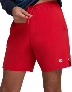 Мужские теннисные шорты Wilson Tournament V2 7" Unlined - красный