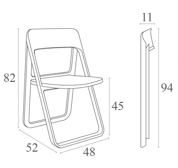 Стул складной Dream бежевый