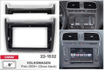 Магнитола для Volkswagen Polo 2009-2020 (рамка черная глянцевая) - Canbox 9-0490 Android 10, ТОП процессор, CarPlay, 4G SIM-слот