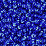 Японский бисер TOHO Round 6/0 (№28), с внутренним серебрением, прозрачный