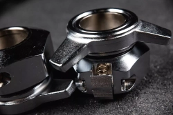 Гриф  "Ленинградка" с замками, 20кг