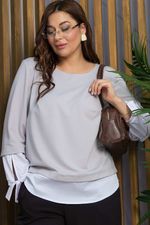 Блуза Плейона (серая) Б13316-3М LT Collection