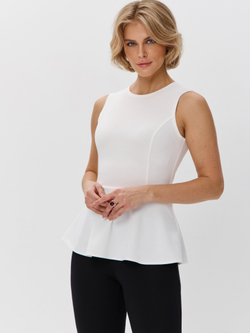 Вечерний топ-блузка с баской