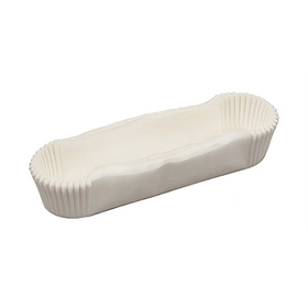 Капсула для эклера 11х2.8х2.6 белая 18 -25 шт.