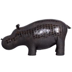 Банкетка Пуф Бегемот малый Темно-коричневый