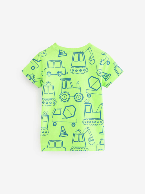 Футболка для мальчика Next N14-559, 5 шт., Cалатовый, Синий, Голубой