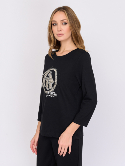 Лонгслив из хлопка и модала