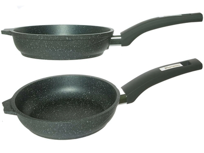 Сковорода 18см Гранит с несъемной ручкой