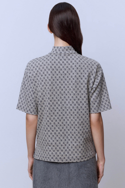 Поло на молнии с хлопком